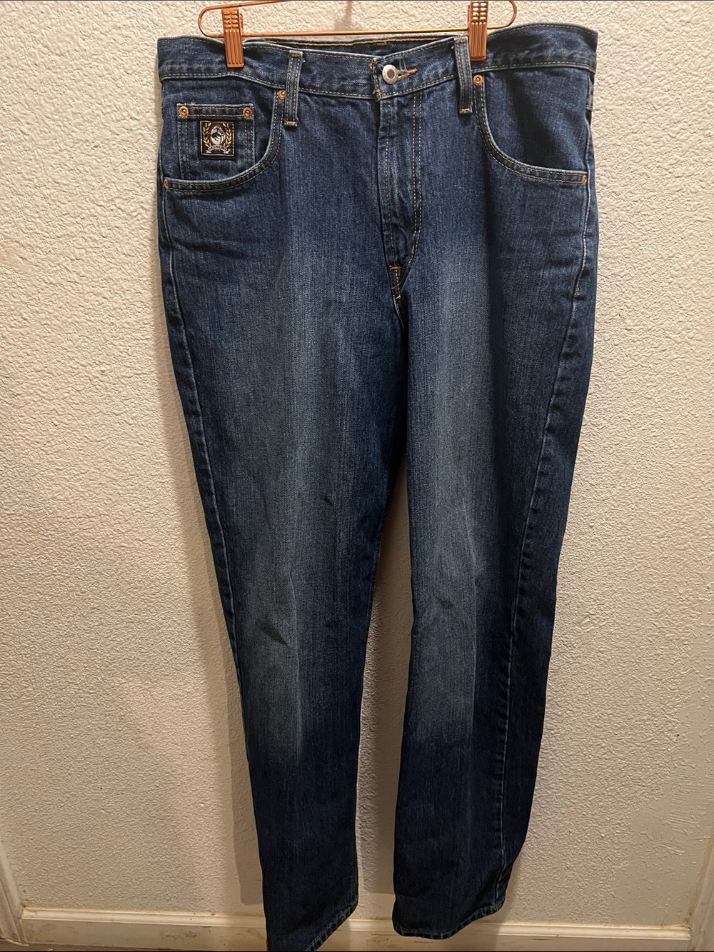 Cinch Men's Dark Blue Straight Jeans